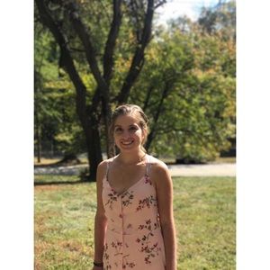 ASOS button through floral maxi dress